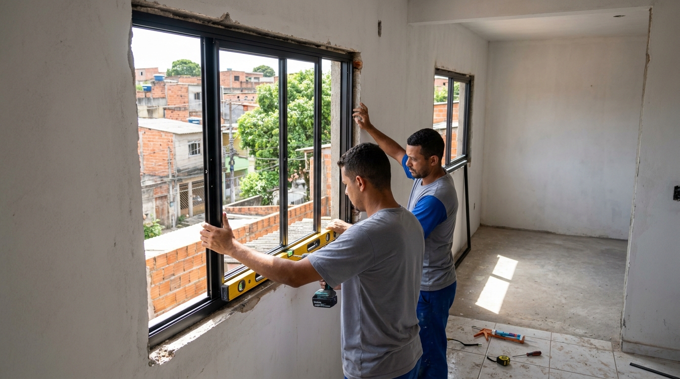 Produção de Portas e Janelas em Uberaba‑MG